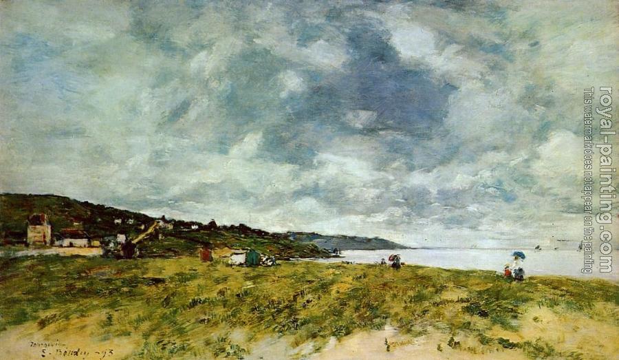 Eugene Boudin : The Shore at Tourgeville